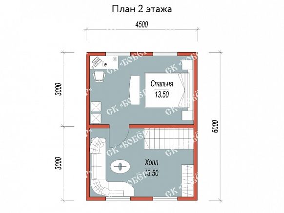Сруб из бруса 6х9. фото