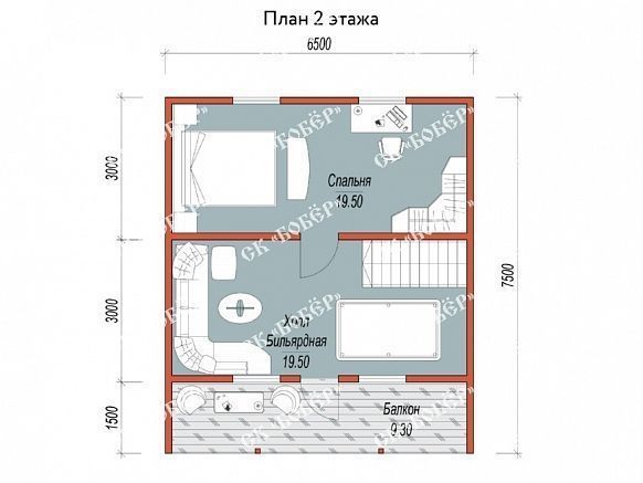 Сруб из бруса 7х8. фото